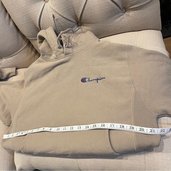 AV: Champion Men's Beige Embroidered Logo Sweatshirts & Hoodies Sz S - Picture 10 of 11